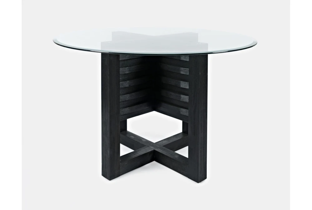 Zachar Charcoal 48" Round Dining Table 3 Zachar Charcoal 48" Round Dining Table