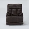 Clive Brown Power Lift Recliner With Power Headrest, Lumbar & USB -Furniluxe 286171 brown fabric lift signature 01