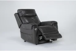 Carl Dark Grey Leather Power Lift Recliner With Power Headrest & Heat 15 Carl Dark Grey Leather Power Lift Recliner With Power Headrest & Heat -Furniluxe 286566 grey leather lift side 20