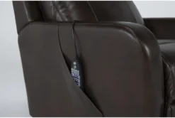 Seville Chocolate Leather Power Lift Recliner With Heat, Massage, Power Headrest & Lumbar 20 Seville Chocolate Leather Power Lift Recliner With Heat, Massage, Power Headrest & Lumbar -Furniluxe 286569 brown leather lift detail 45