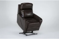 Seville Chocolate Leather Power Lift Recliner With Heat, Massage, Power Headrest & Lumbar 17 Seville Chocolate Leather Power Lift Recliner With Heat, Massage, Power Headrest & Lumbar -Furniluxe 286569 brown leather lift side 22