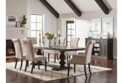 Richmond 122" Extension Dining Table 7 Richmond 122" Extension Dining Table -Furniluxe 288799 brown wood dining table room 86