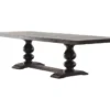 Richmond 122" Extension Dining Table -Furniluxe 288799 brown wood dining table signature 01