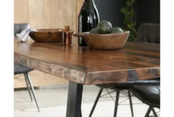 Simpson Live Edge 80" Dining Table 11 Simpson Live Edge 80" Dining Table -Furniluxe 288865 brown wood dining table detail 44