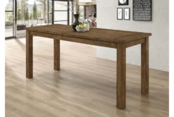 Mcintyre 84" Counter Table -Furniluxe 288868 brown wood counter height table detail 01