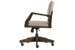 Revis Office Chair -Furniluxe 292521 brown wood office chair side 14