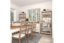 32X75 White Wood Shelving Unit -Furniluxe 293099 white wood bookcase room 87