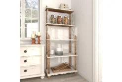 32X75 White Wood Shelving Unit -Furniluxe 293099 white wood bookcase room 92