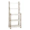 32X75 White Wood Shelving Unit 1 32X75 White Wood Shelving Unit -Furniluxe 293099 white wood bookcase signature 02