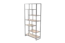 30X64 Brown Wood Shelving Unit -Furniluxe 293159 brown multi media bookcase material 76