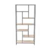 30X64 Brown Wood Shelving Unit -Furniluxe 293159 brown multi media bookcase signature 02