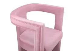 Montgomery Pink Velvet Accent Chair -Furniluxe 294726 pink fabric accent chair side 14