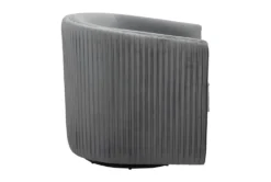 Darby Grey Velvet Swivel Accent Chair -Furniluxe 296319 grey velvet swivel side 14