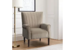 Abram Brown Accent Chair -Furniluxe 296323 brown velvet accent chair room 86