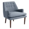 Paulette Blue Accent Chair -Furniluxe 296415 blue plywood accent chair signature 01