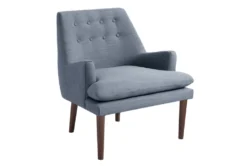 Paulette Blue Accent Chair