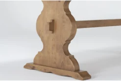 Magnolia Home Collins 84" Dining Table By Joanna Gaines -Furniluxe 296740 natural wood dining table detail 44