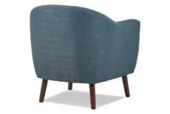 Heaton Blue Accent Chair -Furniluxe 296938 blue fabric accent chair back 82