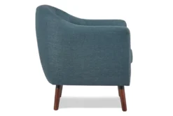 Heaton Blue Accent Chair -Furniluxe 296938 blue fabric accent chair side 14