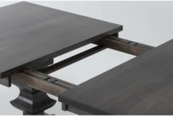 Barton Dew 104" Extension Dining Table -Furniluxe 297383 grey wood dining table detail 44