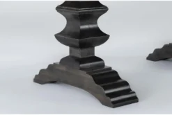 Barton Dew 104" Extension Dining Table -Furniluxe 297383 grey wood dining table detail 46