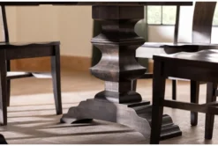 Barton Dew 104" Extension Dining Table -Furniluxe 297383 grey wood dining table room 49