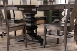 Barton Dew 104" Extension Dining Table -Furniluxe 297383 grey wood dining table room 50