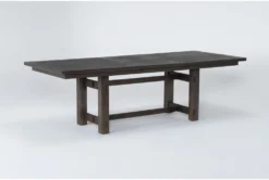 Gustav 78"-98" Extension Rectangle Dining Table By Nate Berkus + Jeremiah Brent -Furniluxe 298470 dark brown wood dining table side 18