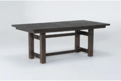 Gustav 78"-98" Extension Rectangle Dining Table By Nate Berkus + Jeremiah Brent -Furniluxe 298470 dark brown wood dining table side 19