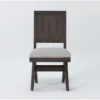 Gustav Angled Dining Side Chair With Upholstered Seat By Nate Berkus + Jeremiah Brent -Furniluxe 298494 dark brown wood dining chair signature 012