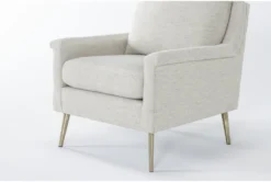 Atticus Chair -Furniluxe 298707 beige fabric accent chair detail 45