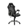 Randy Black + Grey Adjustable Office Chair -Furniluxe 299181 black fabric office chair signature 02