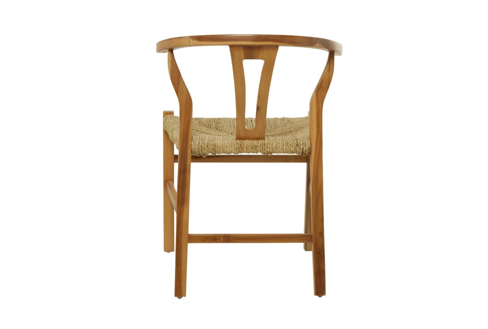 Brown Wishbone Dining Chair 6 Brown Wishbone Dining Chair - Image 4