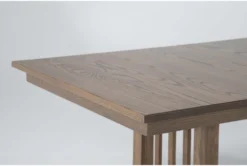 Riverson Oatmeal 72"-96" Extension Dining Table -Furniluxe 299926 brown wood dining table detail 45