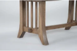Riverson Oatmeal 72"-96" Extension Dining Table -Furniluxe 299926 brown wood dining table detail 46
