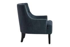 Heidi Indigo Accent Chair -Furniluxe 299943 blue fabric chair side 47