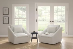 Cypress III 32" Foam Accent Chair Set Of 2 -Furniluxe 299966 black fabric accent chair room 66