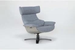 Raiden Blue Reclining Swivel Chair -Furniluxe 300132 blue fabric accent chair side 19
