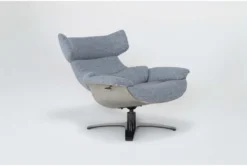 Raiden Blue Reclining Swivel Chair -Furniluxe 300132 blue fabric accent chair side 20