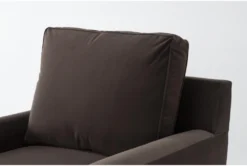 Scott II Copela Chocolate 32" Accent Chair -Furniluxe 300324 brown fabric accent chair detail 44