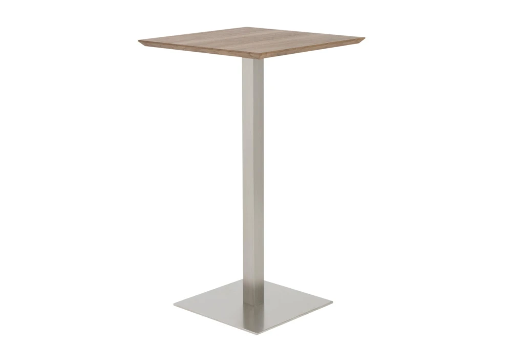 Cece Square Walnut 24" Bar Table 4 Cece Square Walnut 24" Bar Table - Image 2