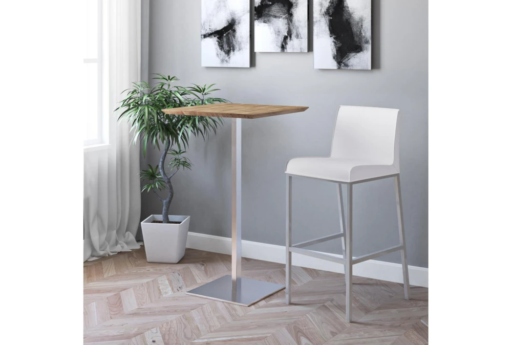 Cece Square Walnut 24" Bar Table 7 Cece Square Walnut 24" Bar Table - Image 5