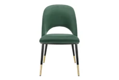 Darcie Olive Green Velvet Side Chair Set Of 2