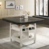 Tricia Chalk Grey 60" Counter Table -Furniluxe 300879 grey wood counter height table signature 01