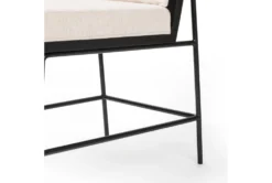 Sierra White/Black Ladderback Dining Chair -Furniluxe 301035 white polyester dining chair detail 45