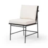Sierra White/Black Ladderback Dining Chair -Furniluxe 301035 white polyester dining chair signature 01 1