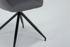 Imogen Charcoal Office Chair -Furniluxe 301760 grey fabric office chair detail 44 1