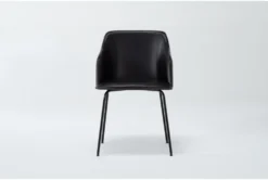 Davy Black Faux Leather Chair