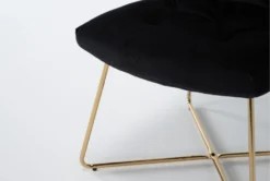 Alexas Black Velvet Office Chair -Furniluxe 301768 black velvet office chair detail 44