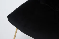Alexas Black Velvet Office Chair -Furniluxe 301768 black velvet office chair detail 45